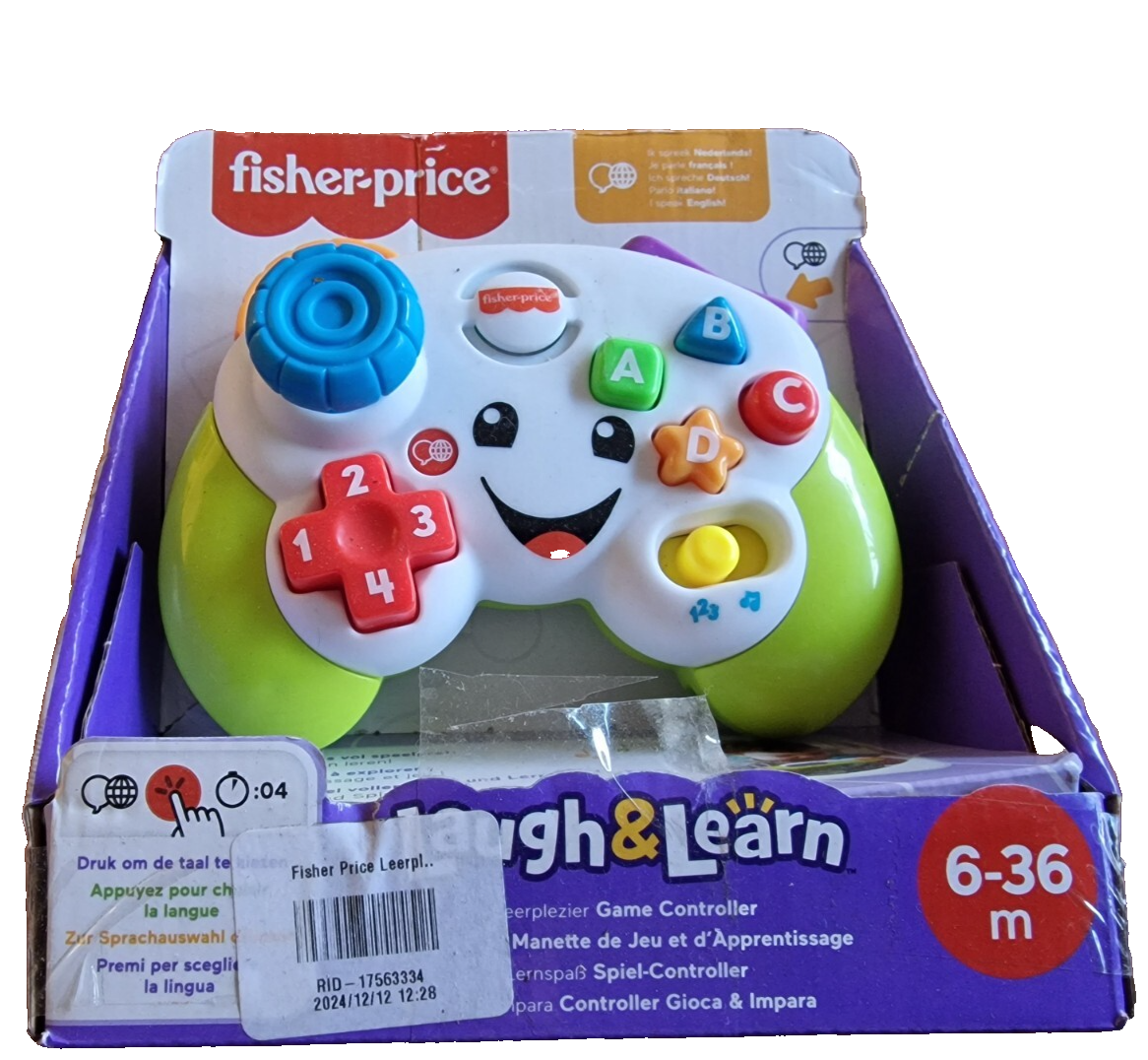 Fisher-Price Lernspaß Spiel-Controller für Babys und Kleinkinder in Grün, Videos
